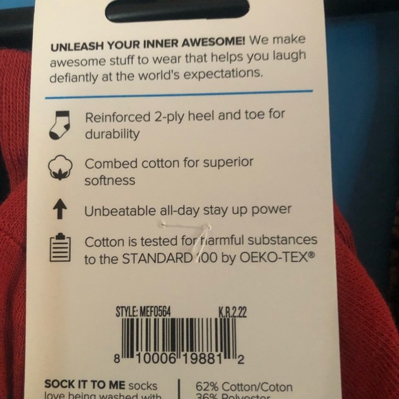 Unisex 2 sizes 3 different themes : sock it to me - Picture 6 of 8